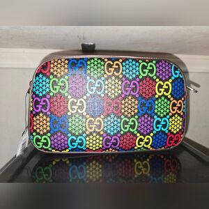 GucciCamera Crossbody Bag Psychedelic Print GG Coated Canvas Small